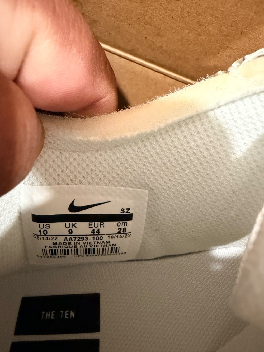 OFF WHITE NIKE AIR MAX '90 - THE TEN - Picture 4 of 9